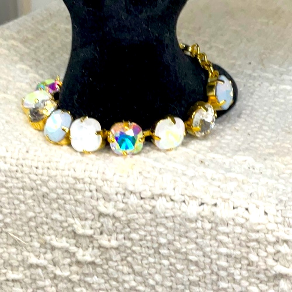 Sorrelli Gold Aurora Borealis and Opal Crystal Bracelet